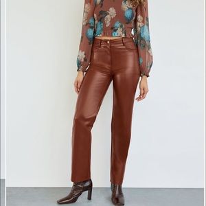 Aritzia Wilfred Melina Pant in Cognac; size 2.